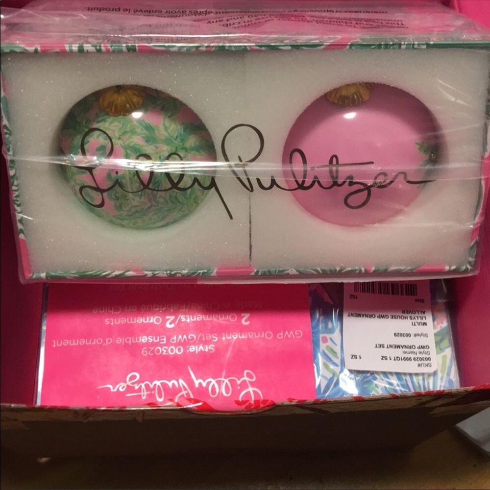 Four Lilly Ornaments